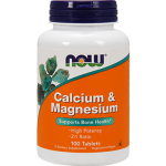 NOW - Calcium &  Magnesium 100 tabs