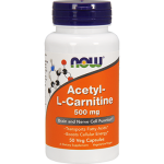 NOW - Acetyl-L Carnitine 500 mg 50 vcaps